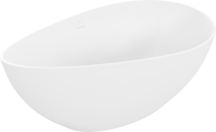 Mexen Parma conglomerate freestanding bathtub 160 x 95 cm, White matt - 57231609500