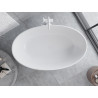 Mexen Parma free-standing bathtub made of conglomerate 160 x 95 cm, white matte - 57231609500