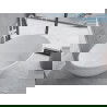 Mexen Parma conglomerate freestanding bathtub 160 x 95 cm, White matt - 57231609500