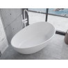 Mexen Parma freestanding bathtub made of conglomerate 160 x 95 cm, white matte - 57231609500