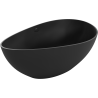 Mexen Parma conglomerate freestanding bathtub 160 x 95 cm, Black matt - 57231609570