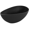 Mexen Parma freestanding bathtub made of conglomerate 160 x 95 cm, black matte - 57231609570
