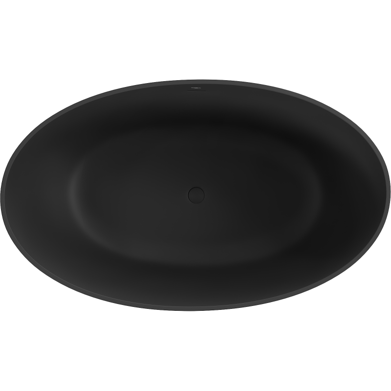 Mexen Parma freestanding composite bath 160 x 95 cm, black matte - 57231609570