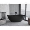 Mexen Parma freestanding bathtub made of conglomerate 160 x 95 cm, black matte - 57231609570