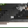 Mexen Elias 1-compartment granite sink with a drip tray and kitchen mixer tap Savita, Black/Silver metallic- 6511-73-672601-00