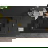 Mexen Elias 1-compartment granite sink with a drip tray and kitchen mixer tap Savita, Black/Silver metallic- 6511-73-672601-50