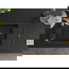 Mexen Elias 1-compartment granite sink with a drip tray and kitchen mixer tap Savita, Black/Gold metallic- 6511-75-672601-00