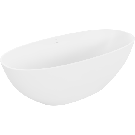 Mexen Bari freestanding bath made of conglomerate 165 x 75 cm, white matte - 57221657500