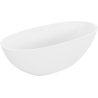 Mexen Bari conglomerate freestanding bathtub 165 x 75 cm, White matt - 57221657500