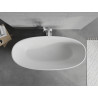 Mexen Bari freestanding bathtub made of conglomerate 165 x 75 cm, matte white - 57221657500