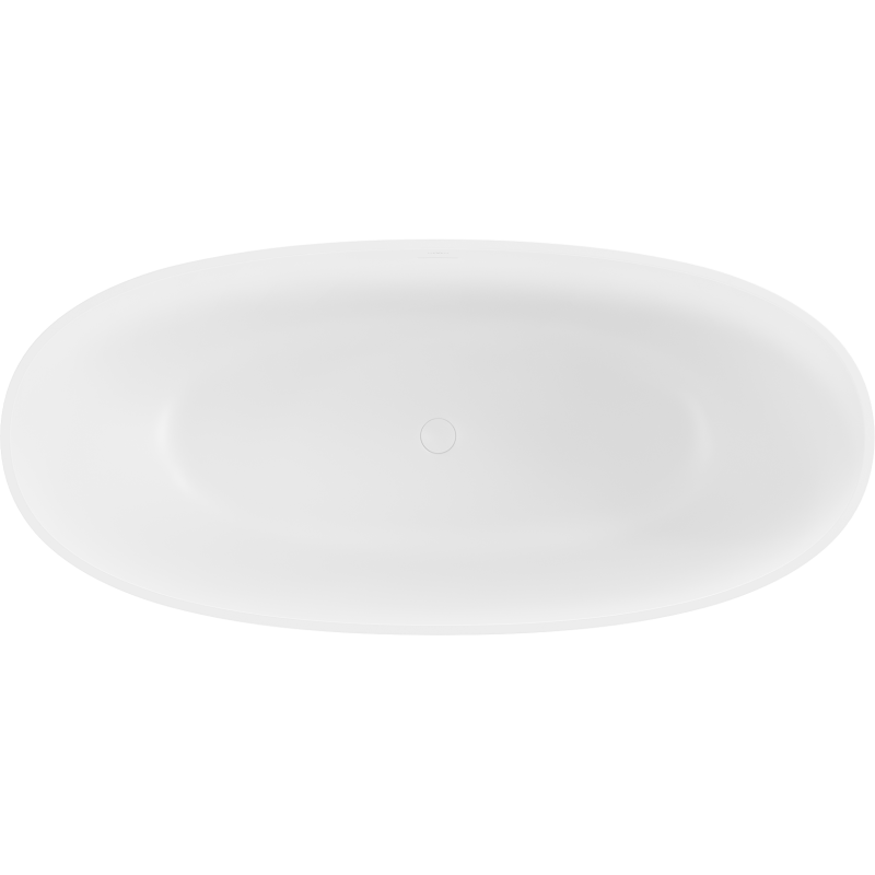 Mexen Bari freestanding bath made of conglomerate 165 x 75 cm, white matte - 57221657500