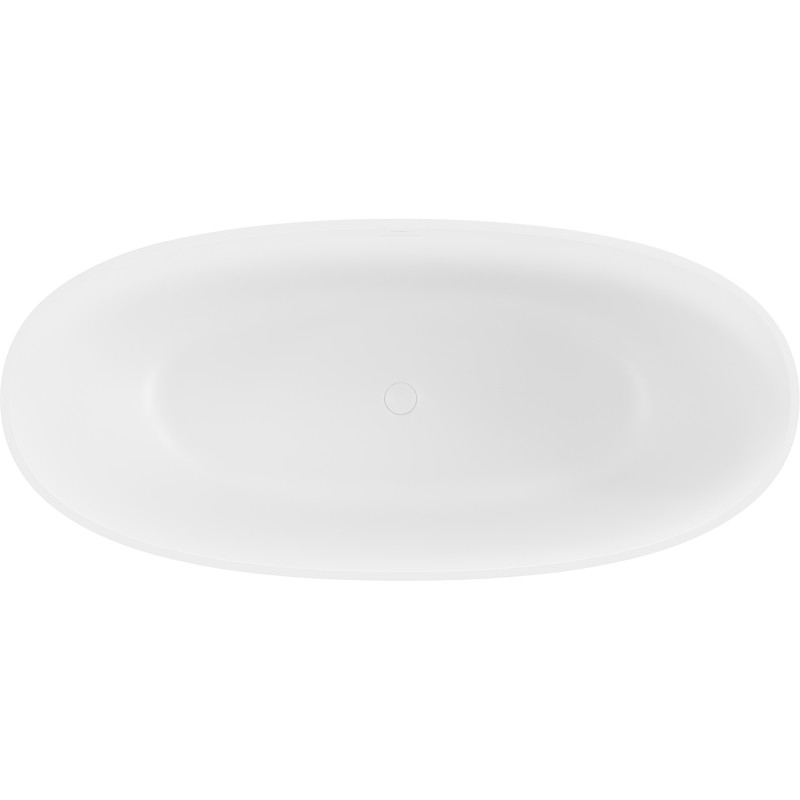 Mexen Bari freestanding bathtub made of conglomerate 165 x 75 cm, matte white - 57221657500