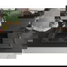Mexen Elias 1-compartment granite sink with a drip tray and kitchen mixer tap Savita, Black/Gold metallic - 6511-75-672601-70-B