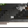 Mexen Elias 1-compartment granite sink with a drip tray and kitchen mixer tap Savita, Black/Gold metallic - 6511-75-672601-70-B