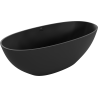 Mexen Bari freestanding bathtub made of conglomerate 165 x 75 cm, black matte - 57221657570