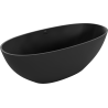 Mexen Bari freestanding bathtub made of conglomerate 165 x 75 cm, matte black - 57221657570