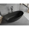 Mexen Bari freestanding bath made of conglomerate 165 x 75 cm, black matte - 57221657570
