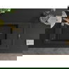 Mexen Elias 1-compartment granite sink with a drip tray and kitchen mixer tap Savita, Black - 6511-77-672601-50-B