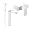 Mexen Alfa DF54 shower set, White/Chrome - 745714DF54-02