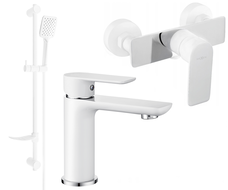 Mexen Alfa DF62 shower set, White/Chrome - 745704DF62-02