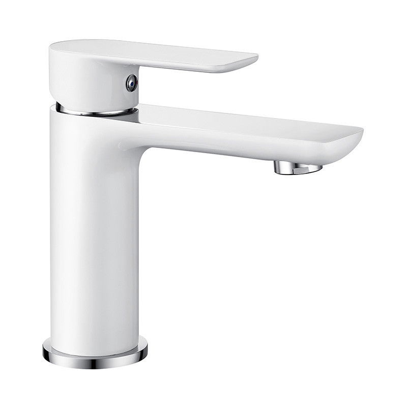 Mexen Alfa washbasin mixer tap, White/Chrome - 745700-02
