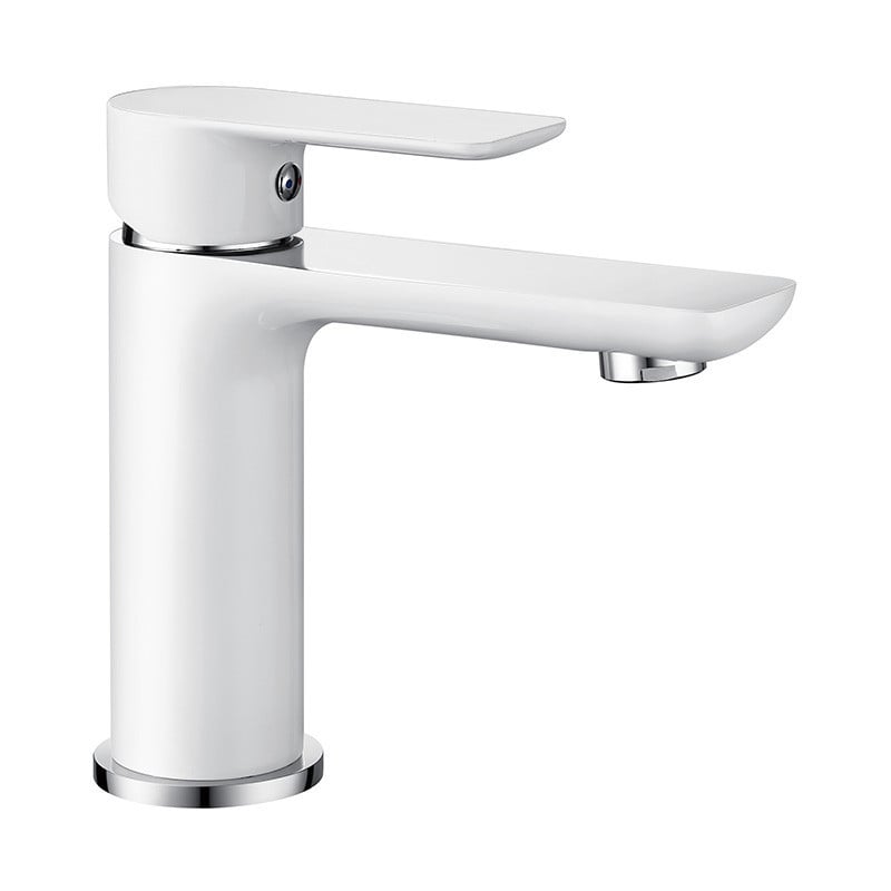 Mexen Alfa washbasin tap, white/chrome - 745700-02