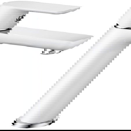 Mexen Alfa washbasin mixer tap, White/Chrome - 745700-02