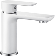 Mexen Alfa washbasin faucet, white/chrome - 745700-02
