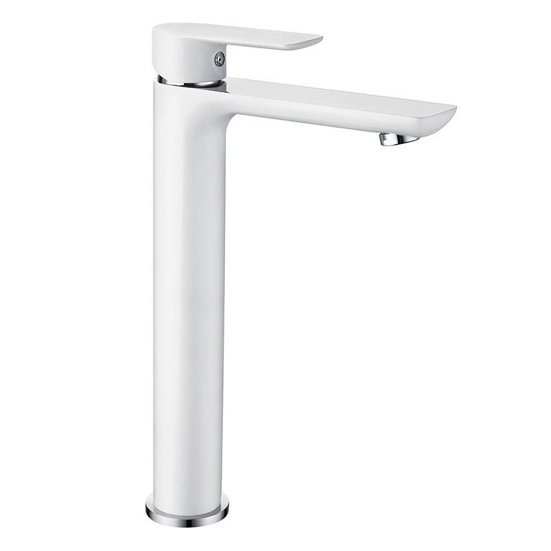 Mexen Alfa high washbasin mixer tap, White/Chrome - 745710-02