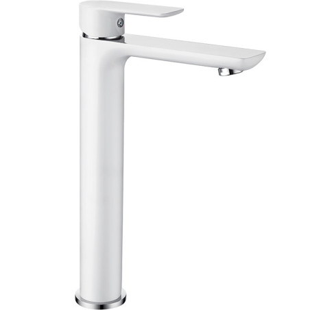 Mexen Alfa high sink faucet, white/chrome - 745710-02