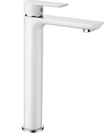 Mexen Alfa high sink faucet, white/chrome - 745710-02