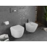 Mexen Lena Rimless toilet bowl with a hard soft close toilet seat, Thermosetting polymer, White - 30220200