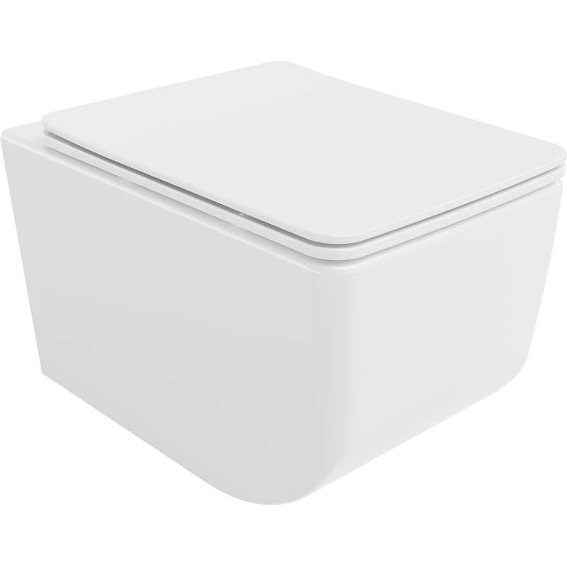 Mexen Vera Rimless WC bowl with soft-close slim seat, duroplast, white - 30164000