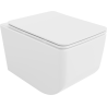 Mexen Vera Rimless toilet bowl with a slim soft close toilet seat, duroplast, White - 30164000