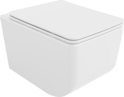 Mexen Vera Rimless WC Bowl with Slim Soft-Close Seat, Duroplast, White - 30164000