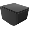 Mexen Vera Rimless WC bowl with a soft-close slim seat, duroplast, matte black - 30164070