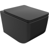 Mexen Vera Rimless WC Bowl with Soft-Close Slim Seat, Duroplast, Black Matte - 30164070