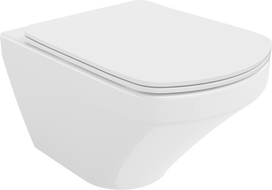 Mexen Vito Rimless WC bowl with soft-close slim seat, duroplast, white gloss - 30174000