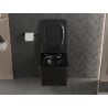 Mexen Vera Rimless toilet bowl with a slim soft close toilet seat, duroplast, Black matt - 30164070