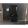Mexen Vera Rimless WC bowl with a soft-close slim seat, duroplast, matte black - 30164070