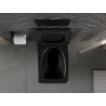 Mexen Vera Rimless toilet bowl with a slim soft close toilet seat, duroplast, Black matt - 30164070