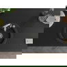 Mexen Diego 1-compartment granite sink with a kitchen mixer tap Savita, Black - 6512-77-672601-00