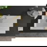 Mexen Cesar 1-compartment granite sink with a drip tray and kitchen mixer tap Savita, White - 6514-20-672601-50