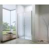 Mexen Texas 70 cm Hinged Shower Door, Transparent, Chrome - 880-070-000-01-00