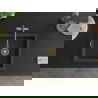 Mexen Pedro 1-compartment granite sink 560 x 460 mm, spotted black, siphon Gold - 6508561000-76-G