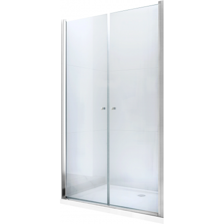 Mexen Texas 90 cm Hinged Shower Door, Transparent, Chrome - 880-090-000-01-00