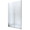 Mexen Texas 90 cm Hinged Shower Door, Transparent, Chrome - 880-090-000-01-00