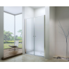 Mexen Texas 90 cm Hinged Shower Door, Transparent, Chrome - 880-090-000-01-00
