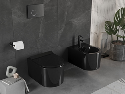 Mexen Sofia wall hung bidet, Black - 35544870