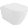 Mexen Rico rimless toilet bowl with slow-close hard seat, white gloss - 30478000